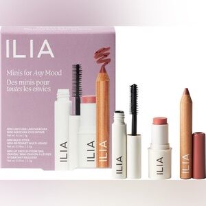 ILIA Mini Makeup Trio Set - Black, Pink, Brown